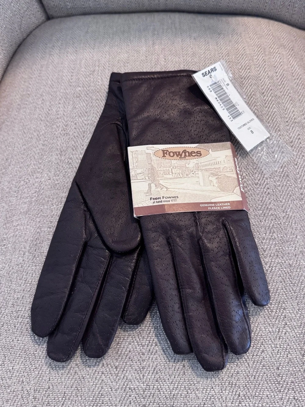 Vintage Dark Brown Leather Women’s Gloves - Fownes